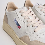 Sneakers uomo Medalist low in suede beige e grigio AULM LS01 AUTRY 