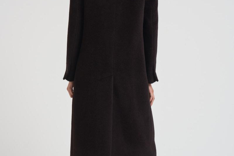 Cappotto donna doppiopetto marrone scuro JOLECC E30004MORO TAGLIATORE 