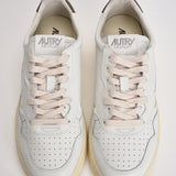 Sneakers uomo Medalist low bianca e marrone AULM LL28 AUTRY 