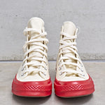 Converse x Comme des Garçons PLAY Chuck 70 High Red Sole K124 OFFWHITE COMME DES GARCON PLAY 