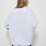 Felpa donna grigia con logo nero 5205 GREY ANINE BING 
