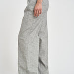 Pantalone donna palazzo grigio mélange 106918 A3ASZZ2 PINKO 