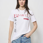 T-shirt donna bianca MA036 270 ELISABETTA FRANCHI 