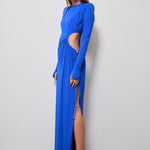 Abito donna lungo Octavia Dress blu cobalto 625SS6629O NAVYBLUE DANAME 
