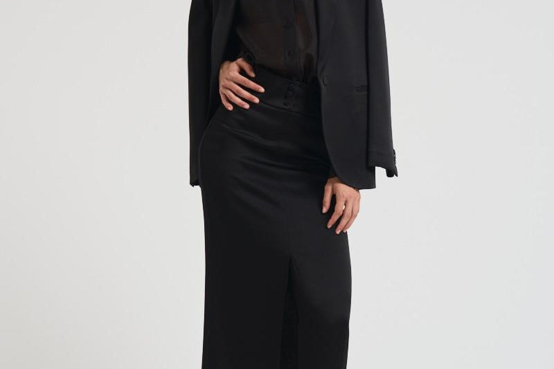 Camicia donna trasparente nera. 14096 8003NERO FORTE FORTE 
