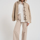 Giacca in lana alpaca bouclé A21026 947 PESERICO 