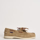 Mocassino donna Portland da barca in suede taupe 77131JW AF0 SEBAGO 