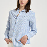 Camicia donna a righe celeste 211971514 503 RALPH LAUREN 
