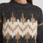 Maglione donna in tricot jaquard S99408F03 9249673C PESERICO 