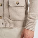 Cardigan uomo sabbia 2100 5602937 KANGRA 