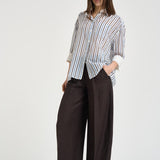 Pantalone donna Gareth marrone cioccolato F6SL79 W18 LIVIANA CONTI 