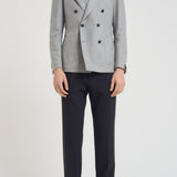 Giacca uomo doppiopetto in lana grigia 1SMC20K 070039P3041 TAGLIATORE 