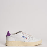 Sneakers uomo Medalist Low bianca e viola AULM LL08 AUTRY 