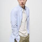 Camicia uomo Oxford celeste GMP00246 P00054880197 GOLDEN GOOSE 