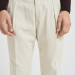 Pantalone uomo a costine sabbia BELLOD 40045130 BRIGLIA 