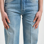 Jeans donna dritto Jacklyn in denim chiaro DP427 DF0283DLV7800 DONDUP 
