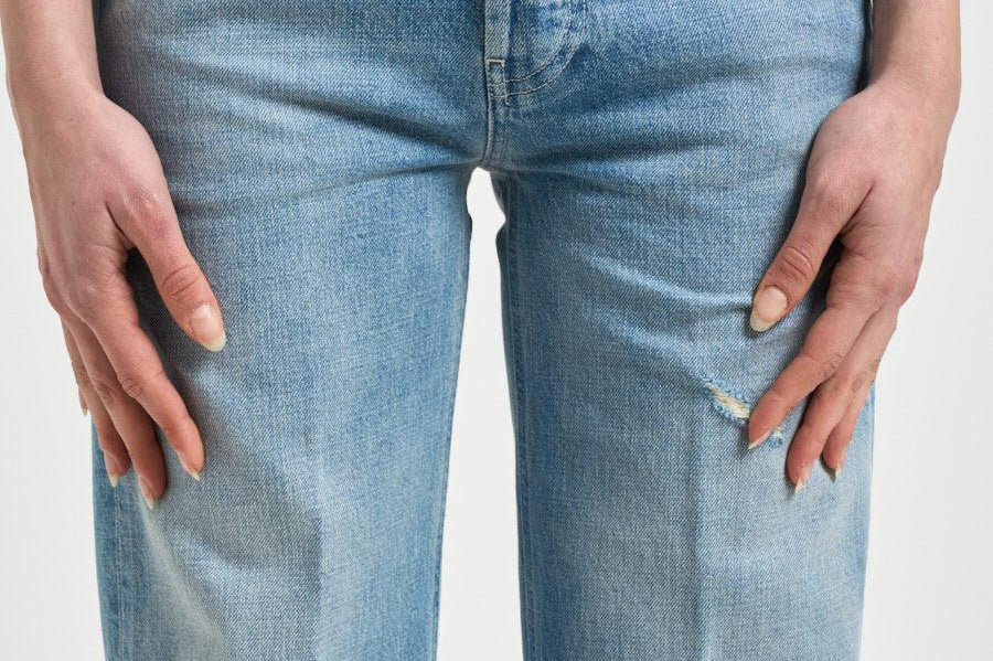 Jeans donna dritto Jacklyn in denim chiaro DP427 DF0283DLV7800 DONDUP 