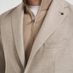 Giacca uomo monopetto in lana beige 1SMC22K C90041A1128 TAGLIATORE 