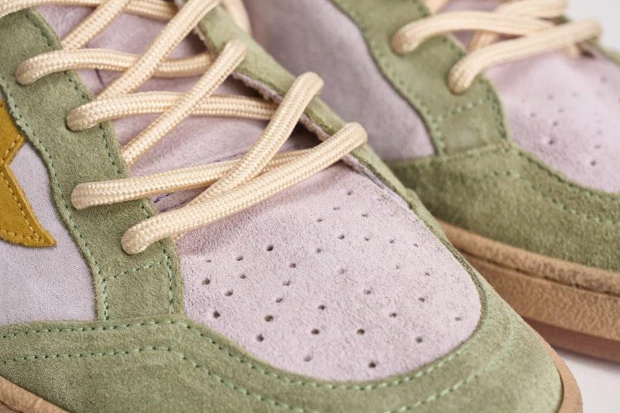 Sneakers donna Ball Star grigia e gialla GWF00117 F00814583251 GOLDEN GOOSE 