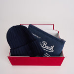 Set uomo cappellino e pochette blu XBOXMCLAS 61EMB MC2 SAINT BARTH 