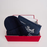 Set uomo cappellino e pochette blu XBOXMCLAS 61EMB MC2 SAINT BARTH 