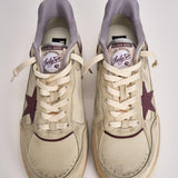 Sneakers uomo Forty2 crema e viola GMF00630 F00795815484 GOLDEN GOOSE 