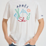 T-shirt uomo girocollo panna con ricamo ARNOTTWM APR10EMB MC2 SAINT BARTH 