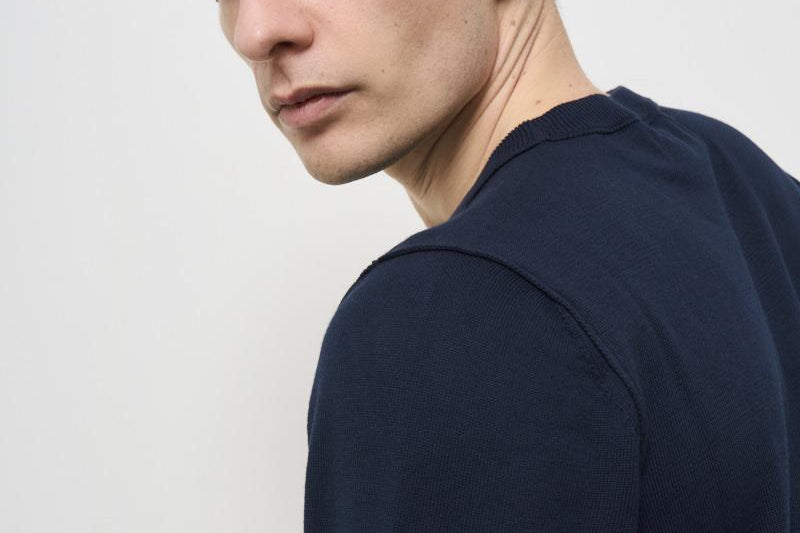 Maglia uomo girocollo blu 5100053 S00B2V0020 STONE ISLAND 