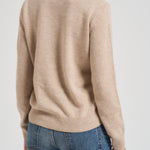 Maglia donna con ricamo beige NEWQUEEN PUPPIE11 MC2 SAINT BARTH 