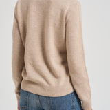 Maglia donna con ricamo beige NEWQUEEN PUPPIE11 MC2 SAINT BARTH 