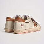 Sneakers uomo Super-star crema e tabacco GMF00758 F00811015400 GOLDEN GOOSE 