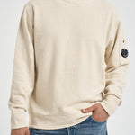 Felpa uomo girocollo sabbia SS207A 114 C.P. COMPANY 