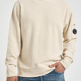 Felpa uomo girocollo sabbia SS207A 114 C.P. COMPANY 