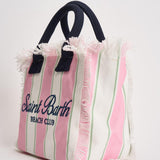 Borsa donna colette a righe rosa e bianca COLETTE 02598L MC2 SAINT BARTH 