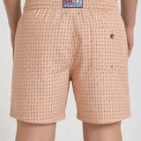 Costume uomo fantasia geometrica arancione FORMT 82 MC2 SAINT BARTH 
