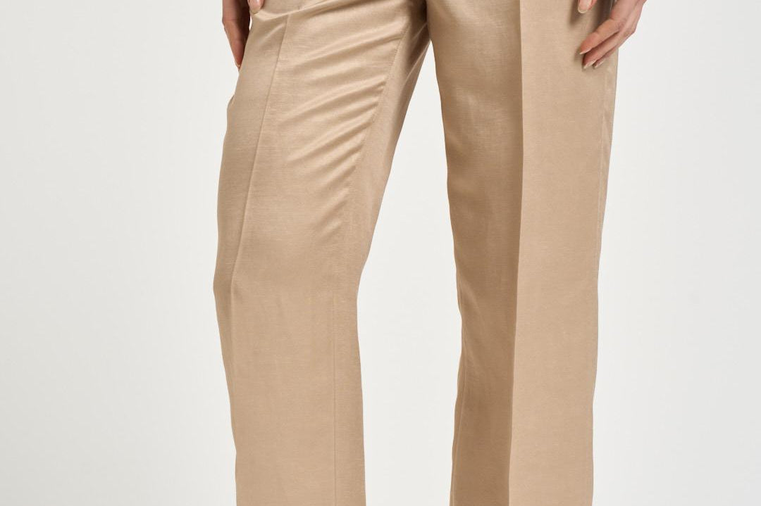 Pantaloni donna dritto beige A04210D 01926146 PESERICO 