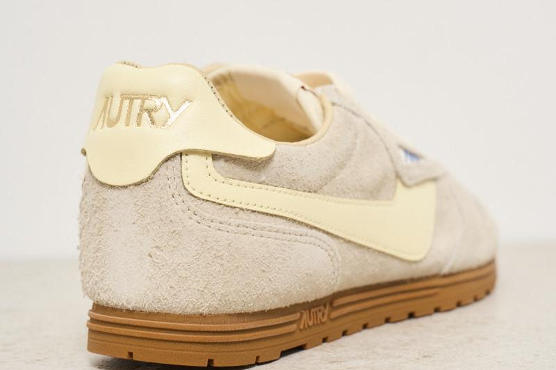 Sneakers donna Windspin in suede panna SLWU B01 AUTRY 