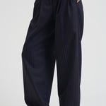 Pantalone donna Jounery gessato blu navy GWP01203 P00209850629 GOLDEN GOOSE 