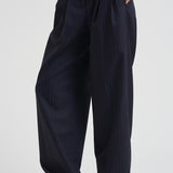 Pantalone donna Jounery gessato blu navy GWP01203 P00209850629 GOLDEN GOOSE 