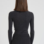 Dolcevita donna grigio a costine D512552X LEILA020ANTRACITE P.a.r.o.s.h. 