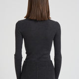 Dolcevita donna grigio a costine D512552X LEILA020ANTRACITE P.a.r.o.s.h. 