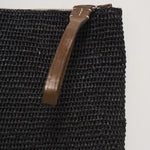 Pochette donna Ampy in rafia nera AMPY BLACK IBELIV 