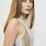 Top donna girocollo a righe DS25SK0U BK042DSM9N9 MISSONI 