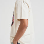 T-shirt uomo girocollo bianca con stampa TT13012 VINTAGEWHITE0028 RHUDE 