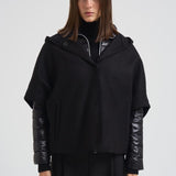 Piumino donna nero Resort con cappa PI00154DR 9300 HERNO 