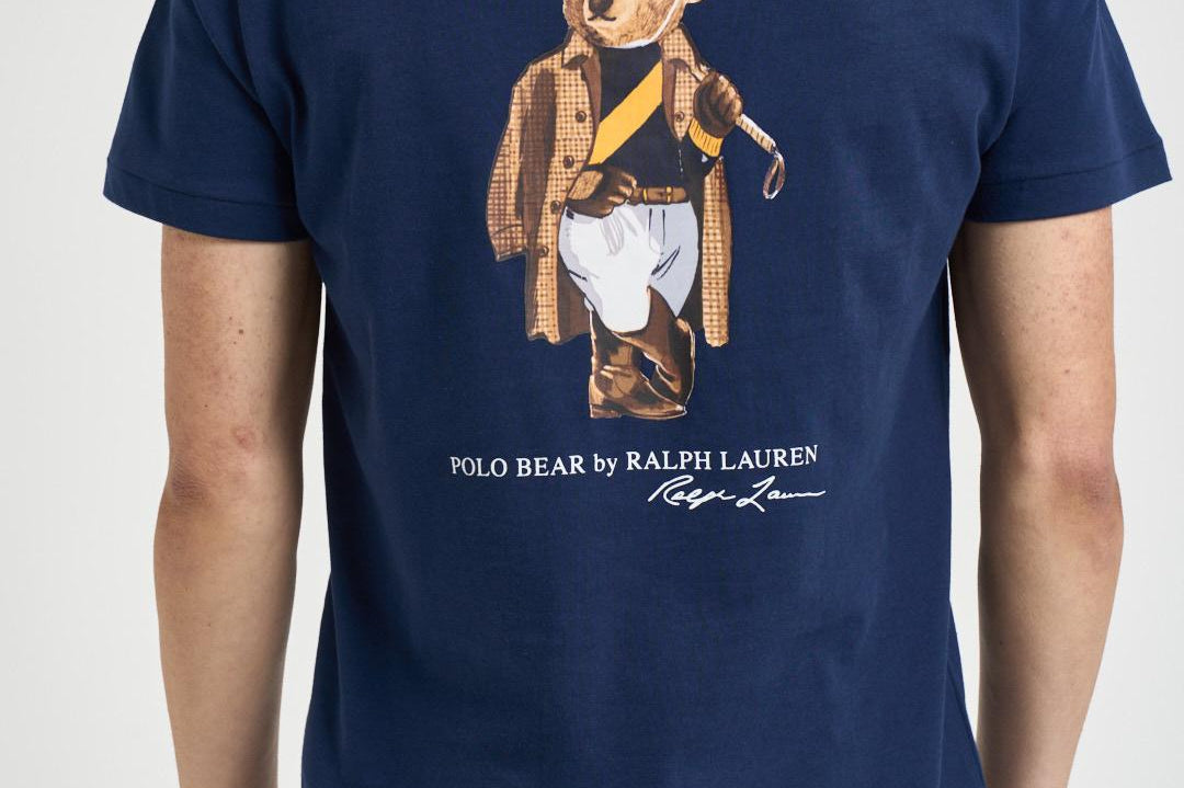 T-shirt uomo girocollo blu navy 710B16610 001 RALPH LAUREN 