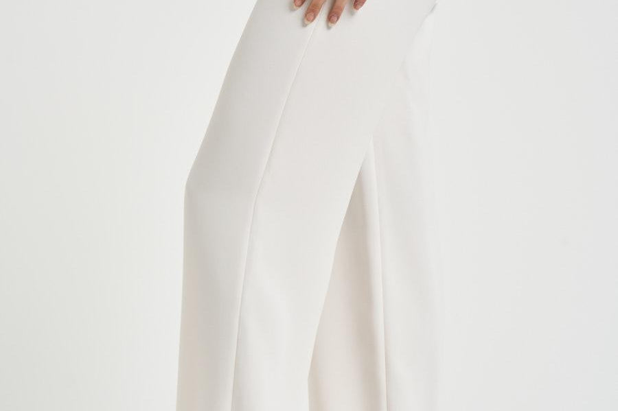 Pantalone donna Cady wide leg bianco D231087 PANTY26002 P.a.r.o.s.h. 