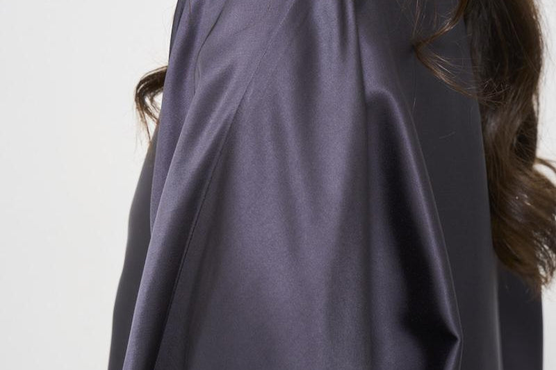 Camicia donna in raso blu S06274 6638061 PESERICO 