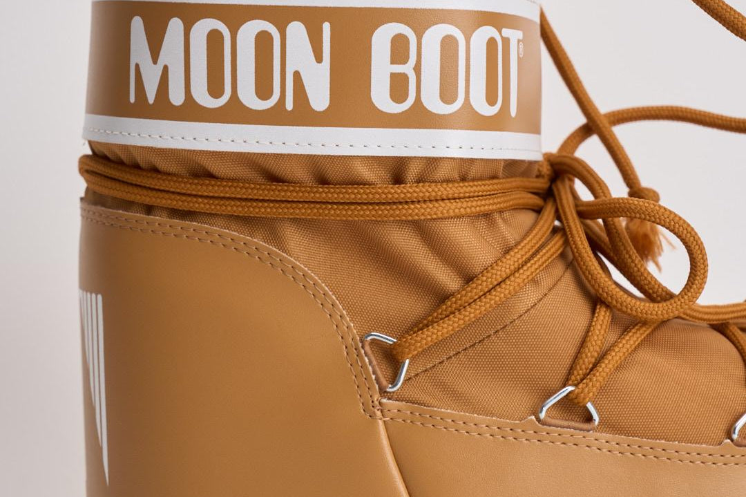 Stivale donna da neve cammello in nylon 1409340 M008COGNAC MOON BOOT 