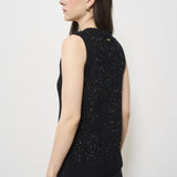 Gilet donna in maglia nero con glitter MG000167D 9300 HERNO 